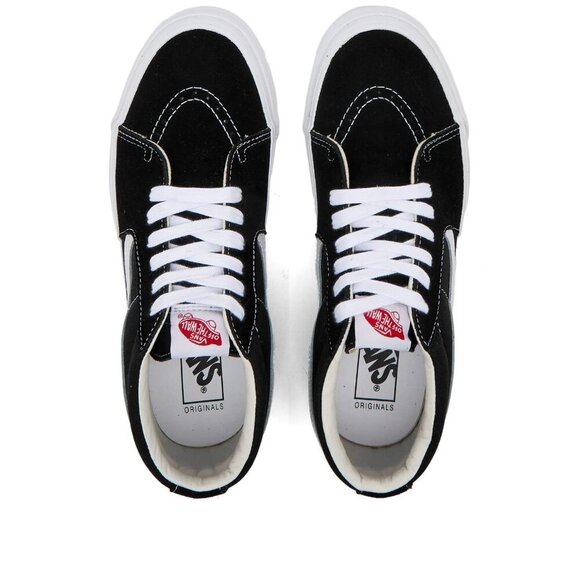 Vans Vault Og Sk8-Mid Lx Mens 5.0 Black Canvas and Suede Skate VNOA4BVCBA2 - Picture 4 of 5
